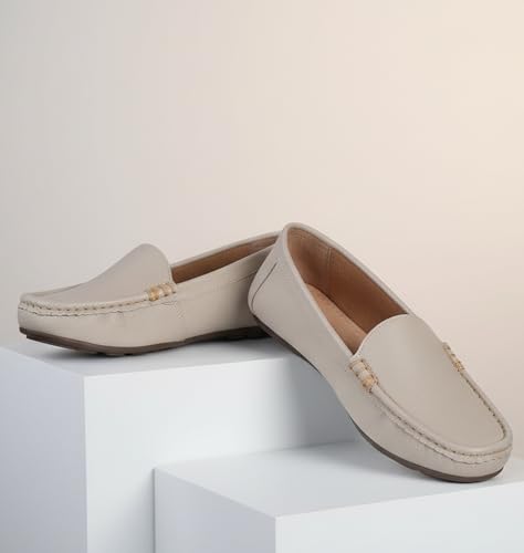 Image of Pluxh Women Ballet Flats | Slip-On Casual & Formal Shoes | Elegant Metal Accent Design, Soft Cushioned Insole with Flexible Anti-Slip Sole | Office Wear, Daily Use & Travel Footwear