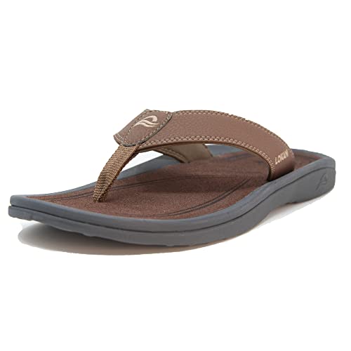 Lokani Men's Flip Flops, Sandals For Men With Cushioned Arch Support #TOP1