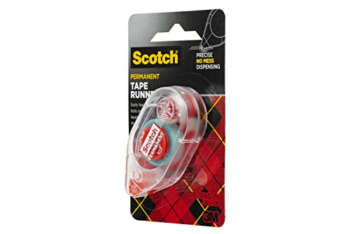 image for Scotch Double Sided Tape Runner, 0.27 in x 26 ft., Perfect for Holiday