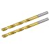 New Lon0167 4.2mm Drilling Featured Dia Titanium Plated reliable efficacy 2-Flute Straight drill hole Twist Drill Bit 2pcs(id:2a4 25 6e 148)