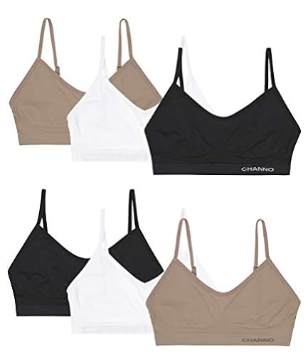 Channo Sujetadores Invisibles sin Costuras, sin Aros ni Relleno, Hechos de Licra con Tirantes Ajustables - Pack de 6, Surtido, S/M | Ya disponible en tu tienda friki favorita! En mundofriki.es! Channo Sujetadores Invisibles sin Costuras, sin Aros ni Relleno, Hechos de Licra con Tirantes Ajustables - Pack de 6, Surtido, S/M | Ya disponible en tu tienda friki favorita! En mundofriki.es!