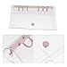 Alipis 1pc Transparent PVC Loose-Leaf Folder for Students and Office Supplies Travel Notebook Smooth Writing for Notes Doodles and Organization Design