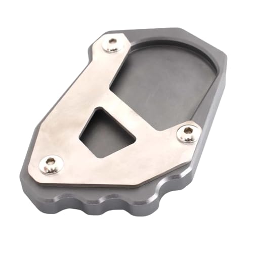 に適合するR1200GS/R1250GS用サイドスタンドフットパッド - CNCアルミ製拡大ベースプレート グレー