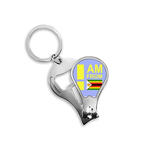 I Am from Zimbabwe アールデコ ファッション 爪切り カッター オープナー キーチェーン ハサミ