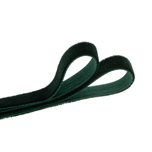 Image of QIANF Vintage Hunter Green Velvet Ribbon, 5 /8 Inch X 25Yd