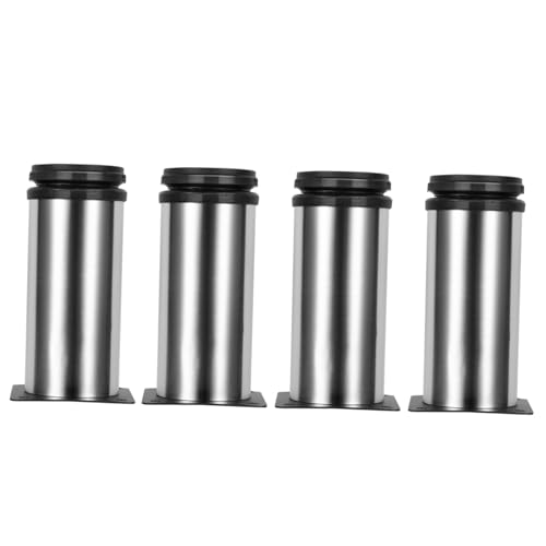Patas de acero inoxidable para sofás mesas y armarios con base protectora ajustable 4pzas 2