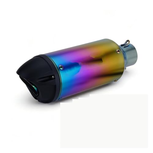 Silencieux moto universel 51mm HP droit en acier réduction de bruit
