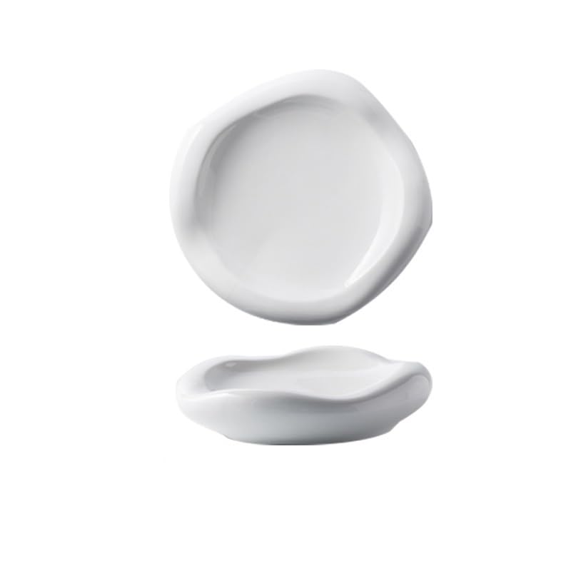 Talerz obiadowy talerze kreatywne zachodnie hotel ceramiczne naczynie restauracja specjalny kształt biała chmura artystyczna koncepcja deser ciasto czysta zastawa stołowa talerz obiadowy do układania