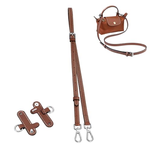Image of Leather Purse Straps for Longchamp Conversion Kit, Leather Handbag Crossbody Shoulder Strap Adjustable for Women