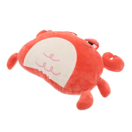 Beatifufu Cute Crab Shape Car Pillow Plush Headrest for Car Seat Neck Rest Pillow