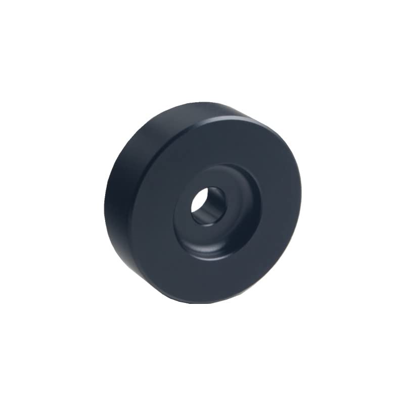 DEWHEL Adaptador de aluminio de 45 RPM compatible con discos de vinilo de 7 pulgadas Domo 45 Adaptador de tocadiscos para reproductor (2 unidades)