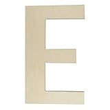Wooden Letters 12 Inch, Big Wooden Letter E Shapes Cutouts Blank Unfinished Large Wood Alphabet Letters for DIY Crafts Wall Decor Painting Wedding Birthday Party Decoration Room Home Decorations
