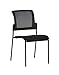 Archimède b102 N San Diego Chaise Attente, Tissu et réseau Technique, Noir, 47 x 58 x 87 cm, 6 unités