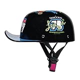 Schnellverschluss: Das Unisex-Erwachsene Jethelm-Schnellverschluss-System bietet perfekten Schutz. Er lässt sich auch mit Handschuhen leicht öffnen und schließen und macht so viel Fahrspaß.