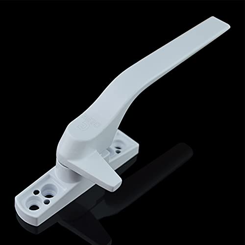 MRKU Maniglie per finestre in plastica Ispessita, Porta in Acciaio e Vetro, Serratura Piatta Stile 7 per WC