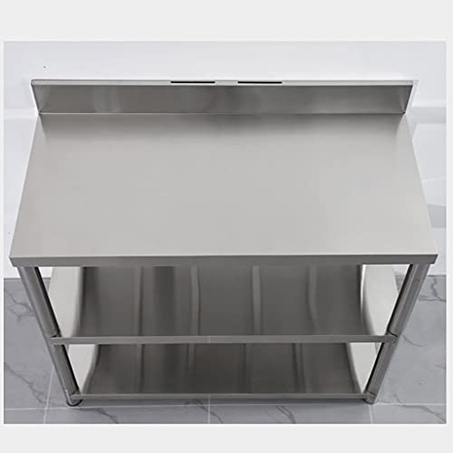 SHIJIANX Edelstahltisch Arbeitstisch Küchentisch-Edelstahlregal-Mehrschicht-Lagerregal-Plattform-Werkbank (90cm×50cm… – Bild 8
