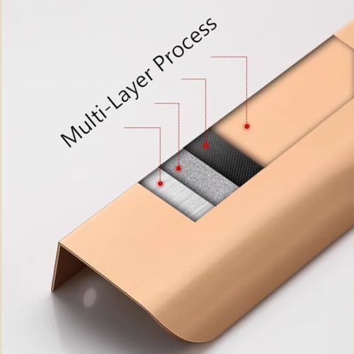 Poignées pour bibliothèque grises en alu 1000mm table de chevet x2 - 6