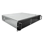 Unykach – UNYKAch 2128 19 2U Rack Gehäuse Schwarz, Silber (Ablage, Ser