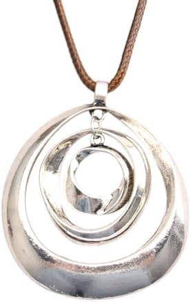 COOLLA Necklace Vintage Boho Style Multilayer Pendant Long Sweate...