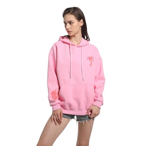 Pink Sailing boatpuff hoodie，girls Sailing boat puff，Oversized Cute Preppy Sweatshirt3