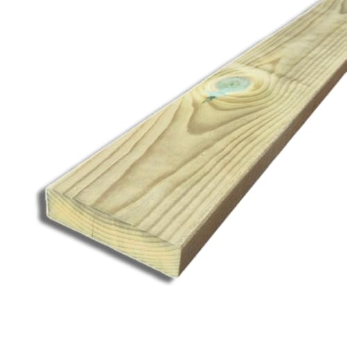 Listello in Pino Impregnato da 300 cm, Sezione 90x23 mm – per Strutture, Pavimenti da Esterno e Interno