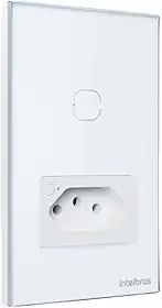 Tomada com Interruptor Inteligente Wi-Fi ETS 2001 Branco Intelbras