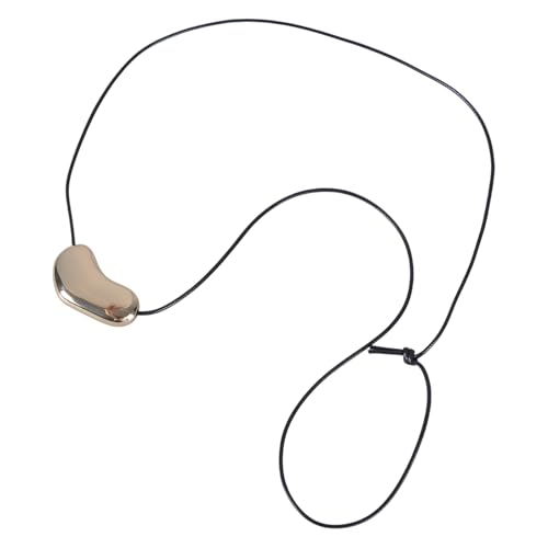 Misright Adjustable Leather Rope Necklace With Swirls Pendant Supplies For Trendy Men And Women Versatile Fashion Accessory