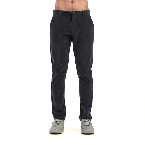 Image of BELANO Men Slim Fit Corduroy Cotton Stretch Chinos