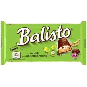Balisto 9 Barres Muesli Noisette Raisin 166g (vert)