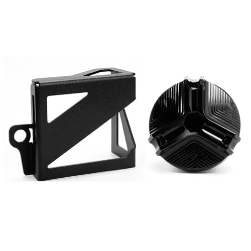 Tapa de depósito de frenos trasero en aluminio negro para moto NT1100