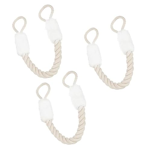 Joygoodta 3 Pcs Anti-Crash Door Handles Rope, Anti-Collision Door Stop Stopper Handles Rope Finger Pinch Guard Cotton Window Stopper Clamp Protection for Children Pets
