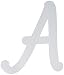 9In White Wood Letter A