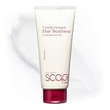 SCAPES UNTOLD BEAUTY Camellia Damaged Hair Treatment 320ml/10.82 fl.oz | Deep Repair Conditioner for Dry & Damaged Hair with Jeju Camellia Oil & Hydrolyzed Keratin | Protein-Enriched, Moisturizing