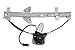 BOXI Rear Left Driver Side Power Window Regulator with Motor for DOD-ge Dakota Quad Cab 2000-2004 / for DOD-ge Durango 1998-2003 Replace 55256495AF