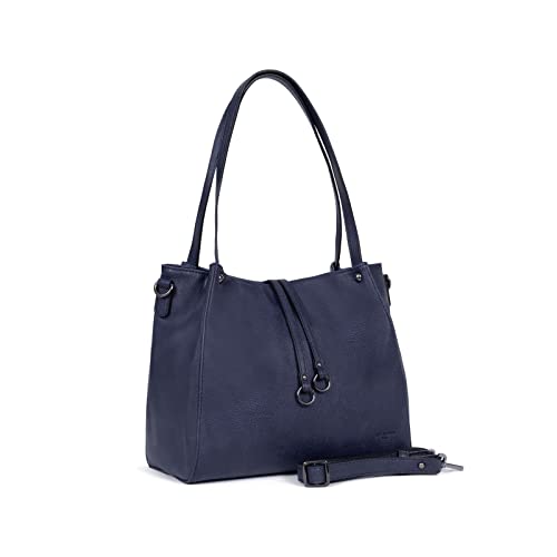 Sac porté épaule avec compartiment téléphone portable - Hexagona Bleu