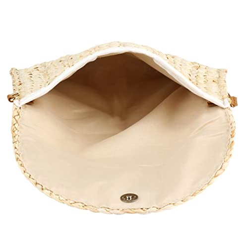 Image of Gets Straw Clutches Beach Bag for Women Summer Crossbody Straw Bag with Strap