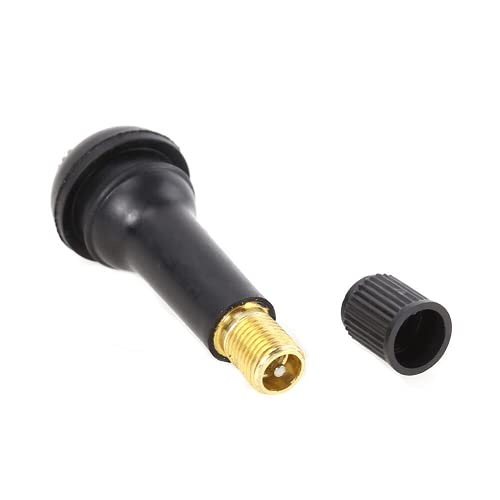 Válvula de neumático TR 414, Válvula de rueda TR 414, Válvula de goma TR 414 para llantas tubeless, Válvula para neumático sin Cámara, 49 mmde largo, Rango de presión: máx: 4,5 bar