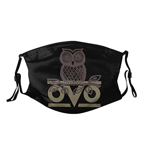 Owl OVO Drake Logo Christmas Face Mask with Filter Womens Mens Cloth Face Mask Kids Adults Washable Winter Designer