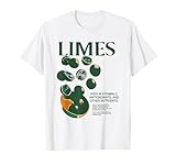 Retro Vintage Limes Graphic Vegetables Lemon Women and Men T-Shirt