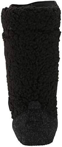 MUK LUKS womens Pull Fashion Boot, Black Heather, 7 US | Image 2