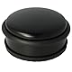 Westcott Türstopper aus Edelstahl Schwarz | Runder Türstopper mit 1,2kg Eigengewicht | Türschonender Gummiring | Extra rutschfeste Unterseite | ⌀ 10cm, Höhe 4cm | Stabil bei Durchzug | E-19002 00