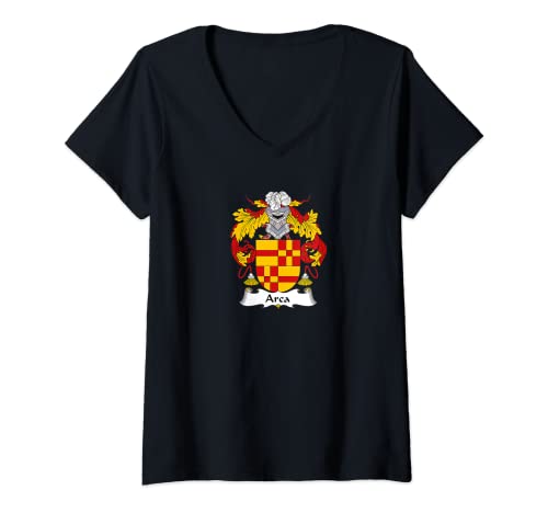 Photo de Femme Armoiries Arca - Blason de la famille T-Shirt avec Col en V