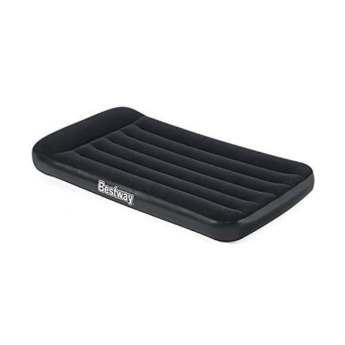 Bestway Tritech™ Aeroluxe - Colchón Hinchable Individual (188 X 99 X 30 Cm, Con Bomba Eléctrica Integrada), Color Negro