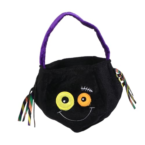 Garneck Pumpkin Purse Halloween Candy Tote Led Lighted Bag for Boys and Girls Decorative Storage Bag for Halloween Parties