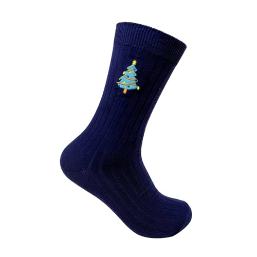 Image of Mint & Oak Long Socks For Men, Soft Cotton Calf Length Socks, Colorful Sock Gift For Men, Full Length & Odour Free, Funky Socks - Gift Box of 3