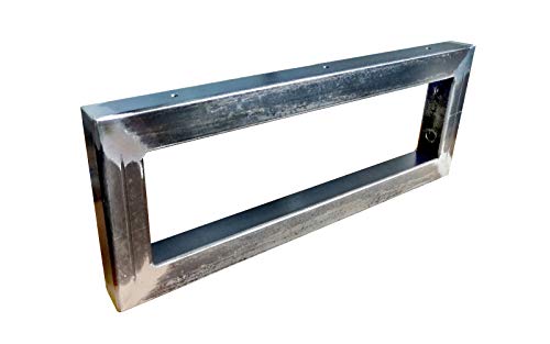 CHYRKA® Console murale en métal noir - 30 x 30 cm - Support d'étagère - Console de lavabo - 150 x 350 mm - 1 pièce Cover