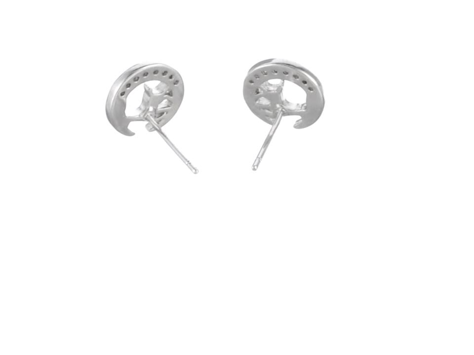 Infinite U Orecchini Donna Argento 925 Con Zirconia Cubica – Placcati Oro Rosa, Design A Giacca, 0,9x0,9 Cm, Ipoallergenici - 2