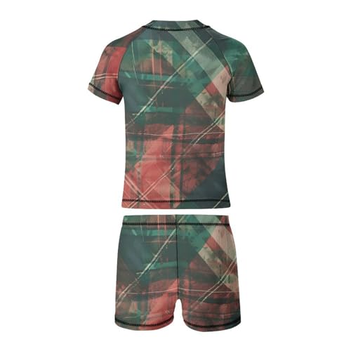Stewart Hunting Modern TartanChildren's Casual Swimsuit Set - Simple and Versatile10-12Y（150cm）4