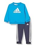 Chándal adidas unisex adidas I BOS Jog FT Set, Top:Bright Blue/White Bottom:Shadow Navy S22/WHITE, 1824 Unisex Baby