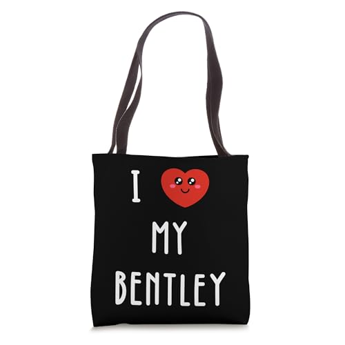 Bolso tipo tote con diseño divertido 'I Love My Bentley Name' miniatura 1